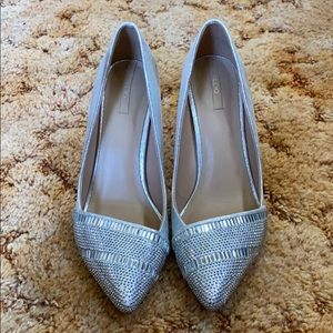 Metallic Aldo heels